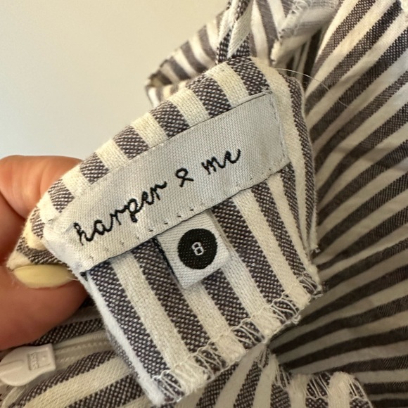 Harper & Me Striped Romper - Picture 6 of 7